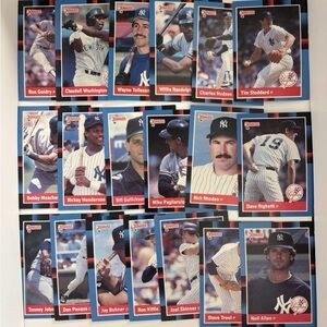 Donruss 1987 New York Yankees Baseball Card Lot 19 Cards